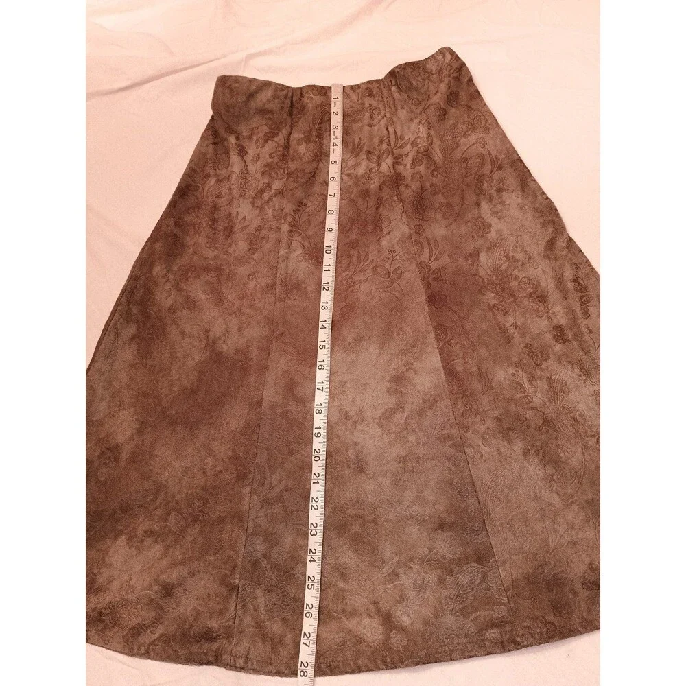 Christopher & Banks Size 4 brown floral skirt A line measurements in pics